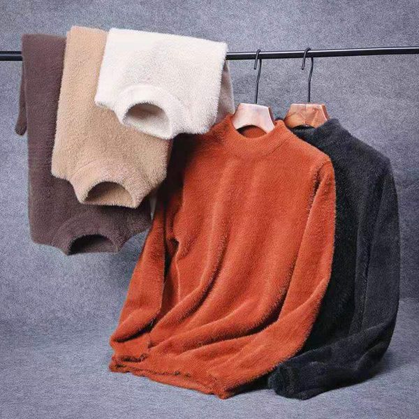 men's sweaters faux mink cashmere turtleneck men sweater pull homme 2021 autumn winter mens clothes sweter sueter hombre pullover men s, White;black
men's sweaters faux mink cashmere turtleneck men sweater pull homme 2021 autumn winter mens clothes sweter sueter hombre pullover men s, White;black