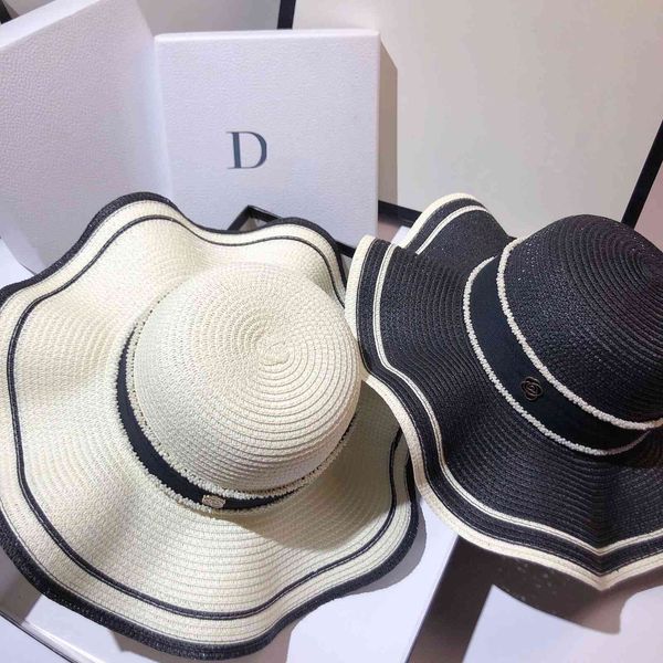 designer version east gate celebrity big eaves wave edge fashion summer beach holiday sun protection straw hat girl, Blue;gray
designer version east gate celebrity big eaves wave edge fashion summer beach holiday sun protection straw hat girl, Blue;gray