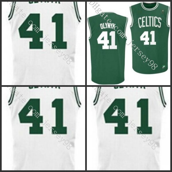 boston celtics men green #41 kelly olynyk retro basketball jersey, Black 
boston celtics men green #41 kelly olynyk retro basketball jersey, Black