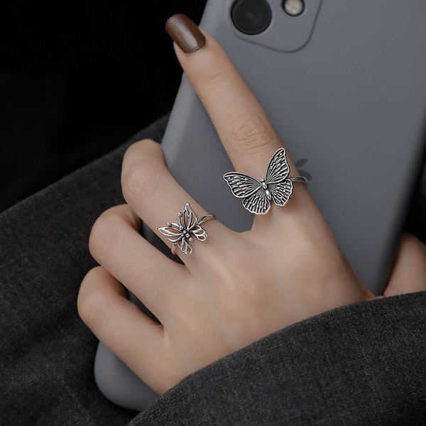 korean personality fashion make old open index finger temperament hollow out hip hop butterfly ring female, Black
korean personality fashion make old open index finger temperament hollow out hip hop butterfly ring female, Black