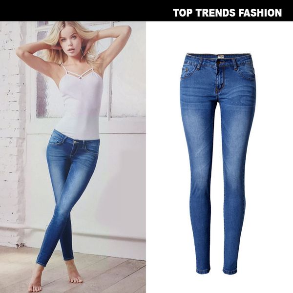 women's low waist slim fit elastic denim leggings irregular cat must have large size, Blue
women's low waist slim fit elastic denim leggings irregular cat must have large size, Blue