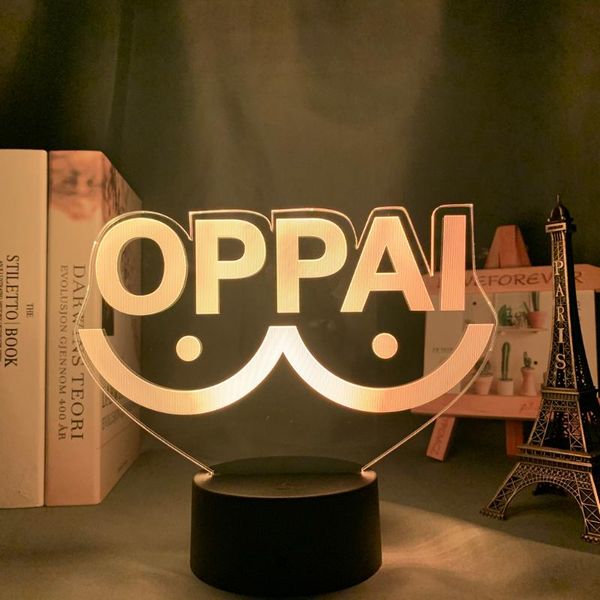 night lights anime one punch man oppai led light for bedroom decor brithday gift manga 3d table lamp acrylic
night lights anime one punch man oppai led light for bedroom decor brithday gift manga 3d table lamp acrylic
