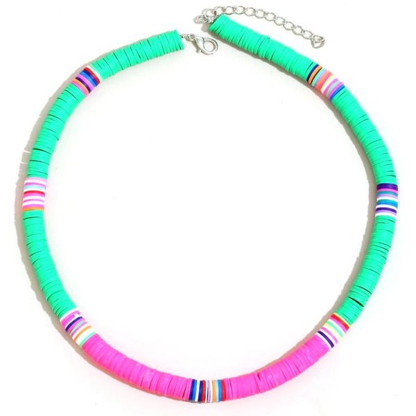 chokers bohemian colorful clay beaded choker necklace for women girl boho rainbow soft pottery beach fashion jewelry, Golden;silver
chokers bohemian colorful clay beaded choker necklace for women girl boho rainbow soft pottery beach fashion jewelry, Golden;silver
