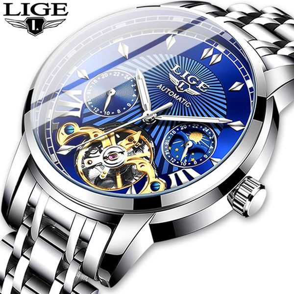 wristwatches 2021 lige mens watches fashion tourbillon automatic mechanical watch men waterproof skeleton clock montre homm, Slivery;brown
wristwatches 2021 lige mens watches fashion tourbillon automatic mechanical watch men waterproof skeleton clock montre homm, Slivery;brown