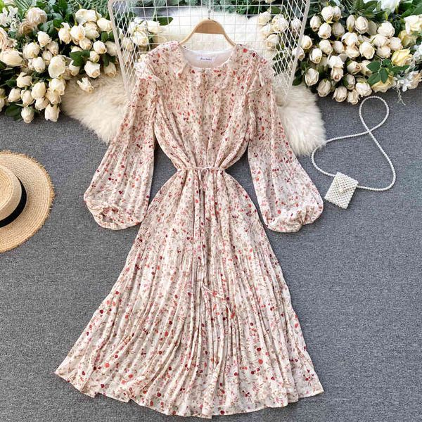 spring summer vintage women puff sleeve floral print long dress casual loose sash tie up beach dresses 210423, Black;gray
spring summer vintage women puff sleeve floral print long dress casual loose sash tie up beach dresses 210423, Black;gray