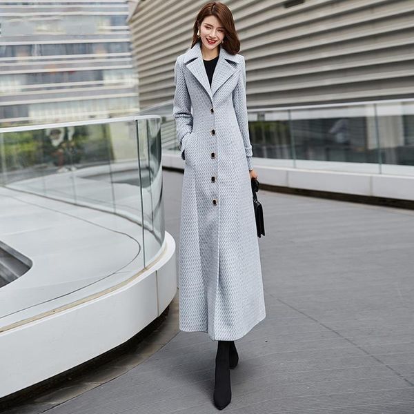 women's wool & blends winter coat warm trench coats slim female 2021 thicken women jacket long overcoat lapel single breasted, Black
women's wool & blends winter coat warm trench coats slim female 2021 thicken women jacket long overcoat lapel single breasted, Black