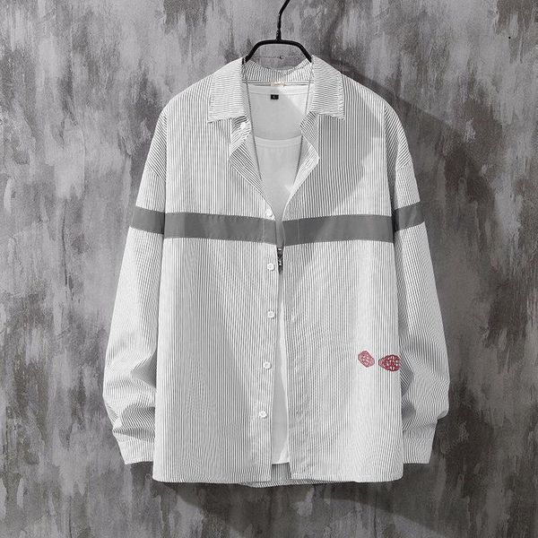 men's casual shirts 2021 autumn brand shirt japanese fashion long-sleeved plus fat size loose streetwear discount, White;black
men's casual shirts 2021 autumn brand shirt japanese fashion long-sleeved plus fat size loose streetwear discount, White;black