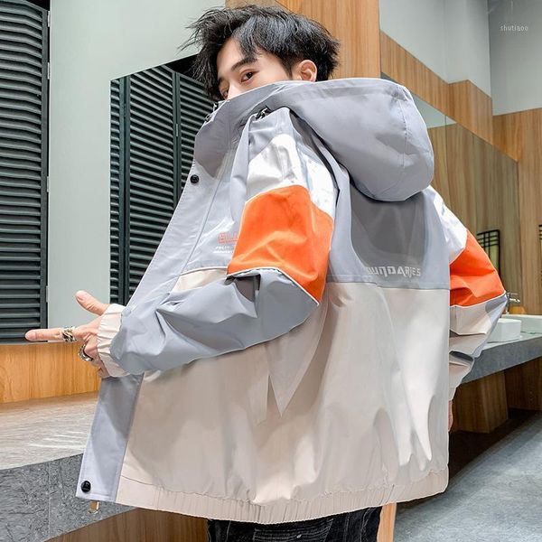 men's jackets spring autumn hooded thin jacket classic fashion three-color stitching design blouse slim fit and comfortable hoodie top, Black;brown
men's jackets spring autumn hooded thin jacket classic fashion three-color stitching design blouse slim fit and comfortable hoodie top, Black;brown