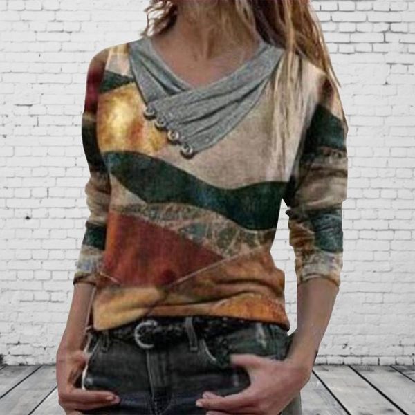 fashion winter ladies t-shirts women personality tie-dye printed embroidery collar long sleeve v-neck pullover casual women's t-shirt, White
fashion winter ladies t-shirts women personality tie-dye printed embroidery collar long sleeve v-neck pullover casual women's t-shirt, White