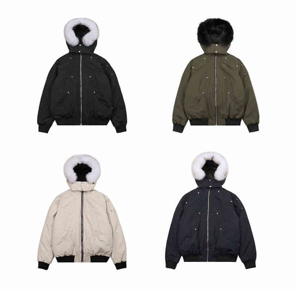 fashion men and women couple moose down et casual edition warm keeping big thick real fur parka canada outwear windbreaker waterproof coat, Black
fashion men and women couple moose down et casual edition warm keeping big thick real fur parka canada outwear windbreaker waterproof coat, Black