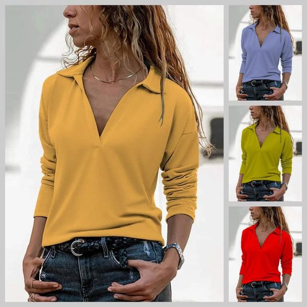 women's t-shirt autumn fashion casual solid color warm series v-neck long-sleeved slim pullover woman china (mainland), White
women's t-shirt autumn fashion casual solid color warm series v-neck long-sleeved slim pullover woman china (mainland), White