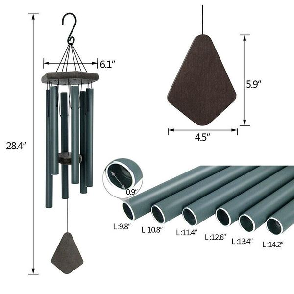 large deep tone windchime chapel bells hanging wind chimes outdoor garden home decor music decorative objects & figurines
large deep tone windchime chapel bells hanging wind chimes outdoor garden home decor music decorative objects & figurines