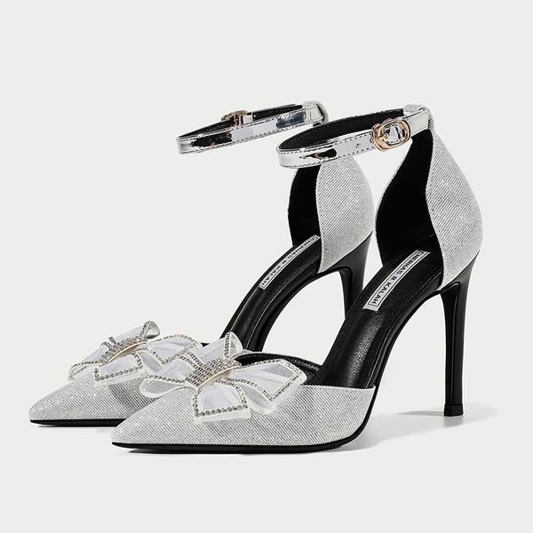 sandals summer bow stiletto high-heeled large size small sequined bridal wedding shoes low-heeled party dress female, Black
sandals summer bow stiletto high-heeled large size small sequined bridal wedding shoes low-heeled party dress female, Black