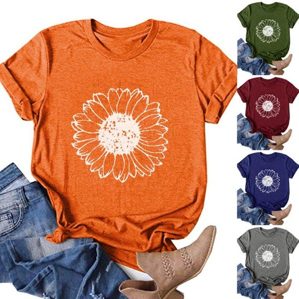 women's t-shirt printed ladies casual basis o-collar plus size short-sleeved tee summer cotton woman clothing#40, White
women's t-shirt printed ladies casual basis o-collar plus size short-sleeved tee summer cotton woman clothing#40, White