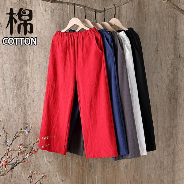dasswei fashion cotton wide leg pants for women summer thin solid loose elastic high waist ankle-length trousers femme plus size women', Black;white
dasswei fashion cotton wide leg pants for women summer thin solid loose elastic high waist ankle-length trousers femme plus size women', Black;white