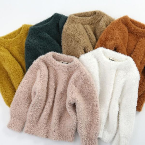 winter boys girls soft imitated mink long sleeve sweaters kids warm thick solid color pullovers children knitted sweater cardigan, Blue
winter boys girls soft imitated mink long sleeve sweaters kids warm thick solid color pullovers children knitted sweater cardigan, Blue