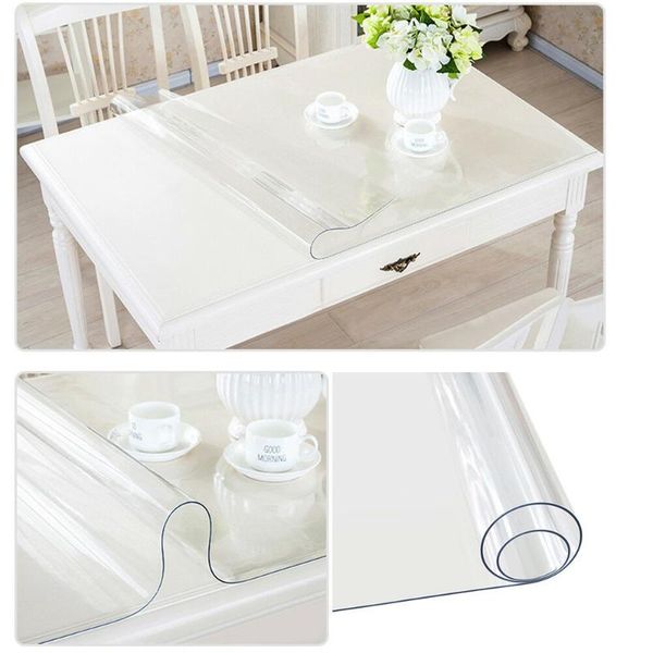 table cloth 1.5mm soft glass waterproof oil proof tablecloth transparent pvc kitchen dining rectangular cover matte clear
table cloth 1.5mm soft glass waterproof oil proof tablecloth transparent pvc kitchen dining rectangular cover matte clear