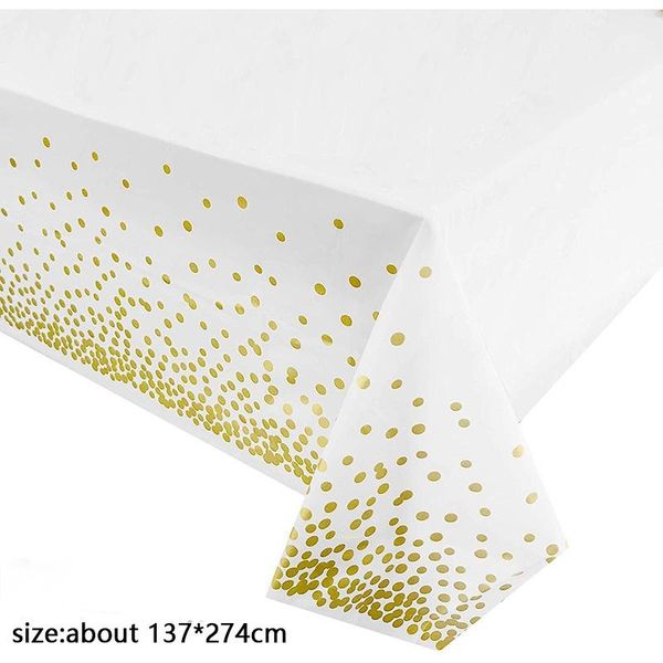 disposable table covers rose gold dot gilded tablecloth 137*274cm cloth kids birthday party supplies baby shower wedding home decor
disposable table covers rose gold dot gilded tablecloth 137*274cm cloth kids birthday party supplies baby shower wedding home decor