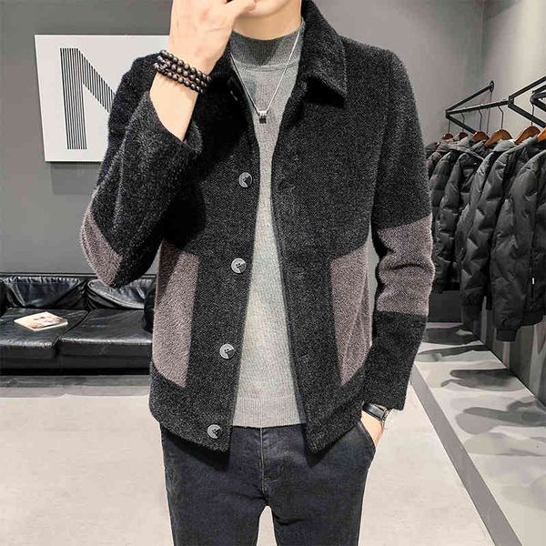 men's suits & blazers wool coat fashion patchwork en jacket slim fit luxury clothing turn down collar casual s jackets d7p9, White;black
men's suits & blazers wool coat fashion patchwork en jacket slim fit luxury clothing turn down collar casual s jackets d7p9, White;black