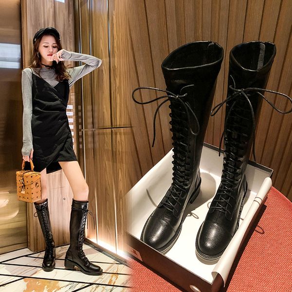large 41-43 children 2021 british elastic thick soled knight knee strap high boots, Black
large 41-43 children 2021 british elastic thick soled knight knee strap high boots, Black