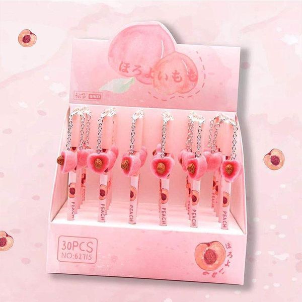 pcs/lot creative peach pendant gel pen cute 0.5mm black ink neutral pens school writing supplies promotional gift
pcs/lot creative peach pendant gel pen cute 0.5mm black ink neutral pens school writing supplies promotional gift