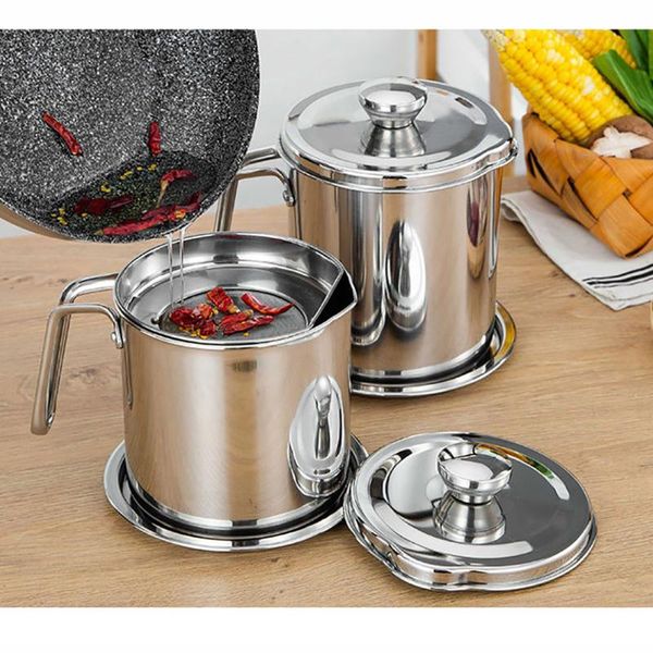 storage bottles & jars oil strainer pot grease can 1.6l stainless steel container with fine mesh forstoring frying cooking
storage bottles & jars oil strainer pot grease can 1.6l stainless steel container with fine mesh forstoring frying cooking