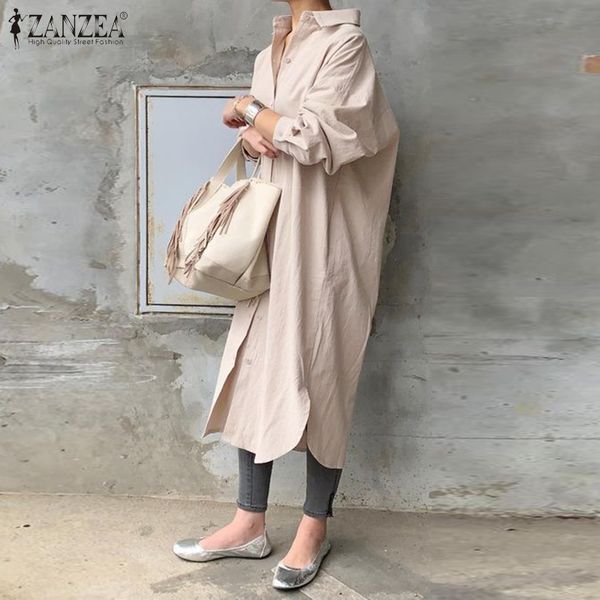 women irregular shirt dress zanzea stylish solid sundress casual long sleeve midi vestidos female button robe femme plus size, Black;gray
women irregular shirt dress zanzea stylish solid sundress casual long sleeve midi vestidos female button robe femme plus size, Black;gray