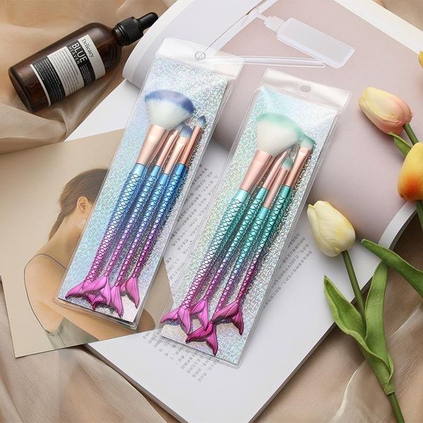 makeup brushes lucky four-piece suit mermaid brush fiber colorful soft hair loose powder beauty tools eyeshadow set
makeup brushes lucky four-piece suit mermaid brush fiber colorful soft hair loose powder beauty tools eyeshadow set
