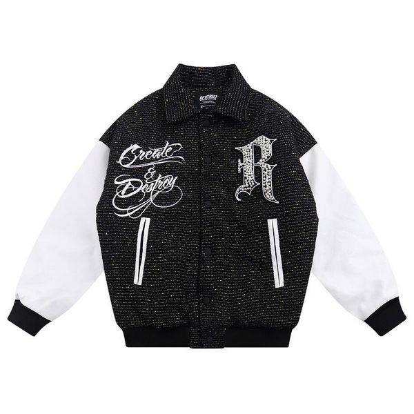 men's jackets mens harajuku polyester thick baseball coats winter pu leather patchwork bomber jacket oversize embroidery streetwear t, Black;brown
men's jackets mens harajuku polyester thick baseball coats winter pu leather patchwork bomber jacket oversize embroidery streetwear t, Black;brown