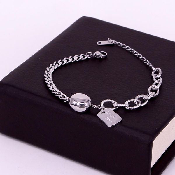 link, chain 2021 stainless steel good luck bracelets for women party gift fashion charm jewelry wholesale s10-508, Black
link, chain 2021 stainless steel good luck bracelets for women party gift fashion charm jewelry wholesale s10-508, Black