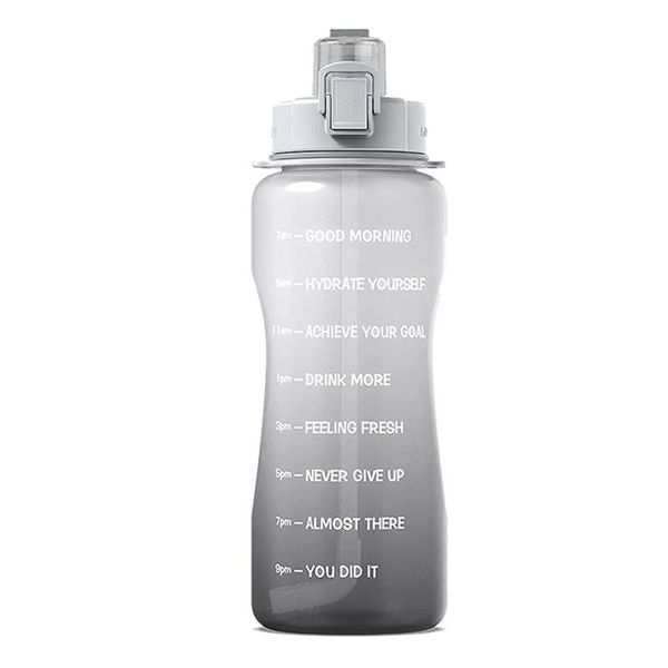 water bottle sport with straw & time marker, 64 oz gallon tritan , leak proof, for outdoor, fitness, gym
water bottle sport with straw & time marker, 64 oz gallon tritan , leak proof, for outdoor, fitness, gym