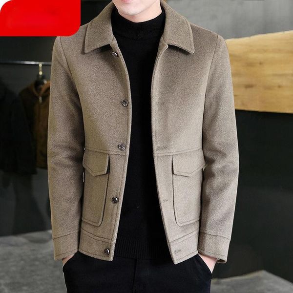 men's wool & blends men coats autumn winter solid color jacket luxurious brand clothing asaco masculino d157, Black
men's wool & blends men coats autumn winter solid color jacket luxurious brand clothing asaco masculino d157, Black