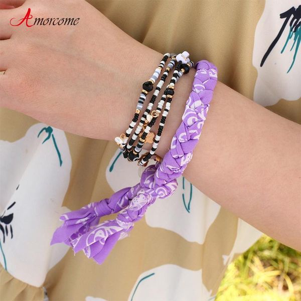 tennis amorcome handmade colorful floral fabric bracelets bohemian braided woven cloth women's bracelet jewelry friendship gift 2021, Golden;silver
tennis amorcome handmade colorful floral fabric bracelets bohemian braided woven cloth women's bracelet jewelry friendship gift 2021, Golden;silver