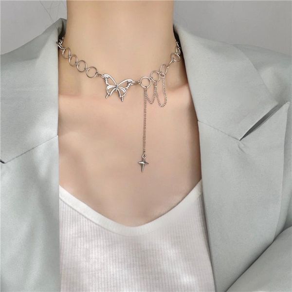 korea sweet butterfly short necklace punk harajuku style clavicle chains hollow stars pendant choker jewelry women gift chokers, Golden;silver
korea sweet butterfly short necklace punk harajuku style clavicle chains hollow stars pendant choker jewelry women gift chokers, Golden;silver