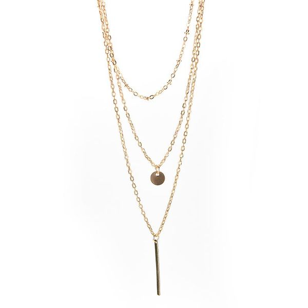 1pc charm women's fashion jewelry colar european simple gold-color multi layers tassels bar coin necklace clavicle chains, Silver
1pc charm women's fashion jewelry colar european simple gold-color multi layers tassels bar coin necklace clavicle chains, Silver