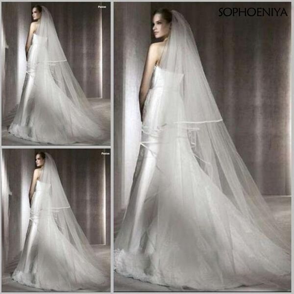 bridal veils arrival two layers long veil 2021 3 meter cut edg cathedral wedding accessories, Black
bridal veils arrival two layers long veil 2021 3 meter cut edg cathedral wedding accessories, Black