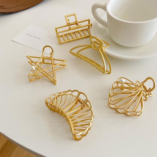 hair clips & barrettes temperament matte metal hairpin simple large shower vintage accessories pearl korean fashion jewelry for women, Golden;silver
hair clips & barrettes temperament matte metal hairpin simple large shower vintage accessories pearl korean fashion jewelry for women, Golden;silver