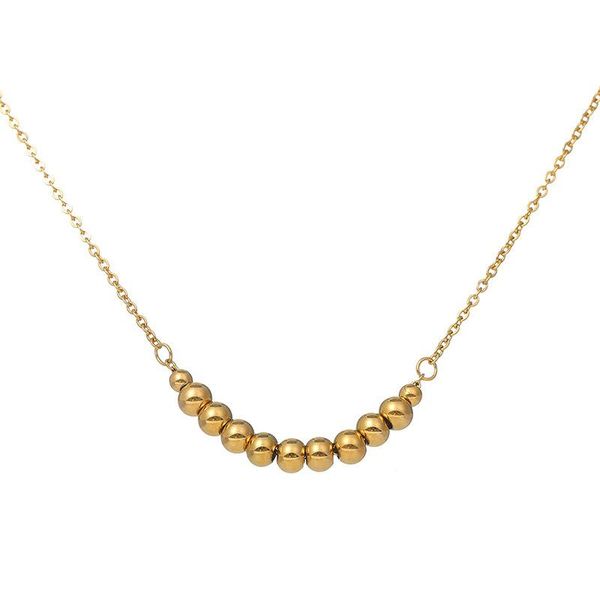 pendant necklaces beads chain necklace stainless steel jewelry choker for women gifts, Silver
pendant necklaces beads chain necklace stainless steel jewelry choker for women gifts, Silver