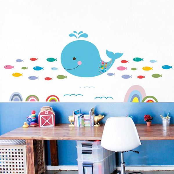 wall stickers cartoon whale fishes for kids room bathroom baseboard home decoration diy animal mural art pvc decal
wall stickers cartoon whale fishes for kids room bathroom baseboard home decoration diy animal mural art pvc decal