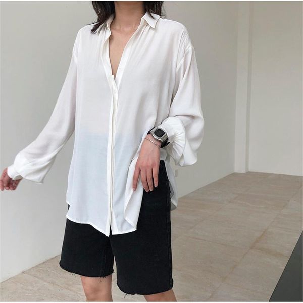 women's blouses & shirts 2021 summer fashion women blouse solid color loose ladies cotton casual elegant female t147, White
women's blouses & shirts 2021 summer fashion women blouse solid color loose ladies cotton casual elegant female t147, White