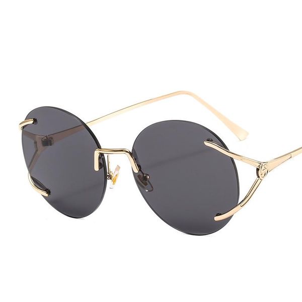 sunglasses oversized retro metal round frameless women female frame sun glasses luxury beach sunshade travel uv400, White;black
sunglasses oversized retro metal round frameless women female frame sun glasses luxury beach sunshade travel uv400, White;black