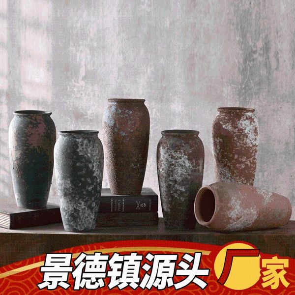 american retro simple old ceramic vase for living room bedroom study deskdriven flower container decorative household vases
american retro simple old ceramic vase for living room bedroom study deskdriven flower container decorative household vases