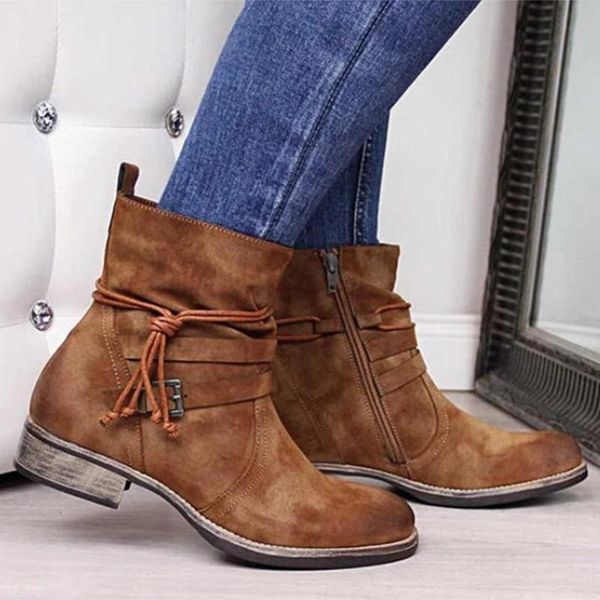 boots low heels women ankle autumn winter platform buckle strap ladies zipper vintage female shoes botas mujer, Black
boots low heels women ankle autumn winter platform buckle strap ladies zipper vintage female shoes botas mujer, Black