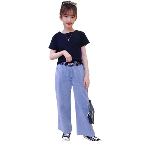 teen girls clothing letter tracksuits for tshirt + jeans children clothes girl summer children's 6 8 10 12 14 sets, White
teen girls clothing letter tracksuits for tshirt + jeans children clothes girl summer children's 6 8 10 12 14 sets, White