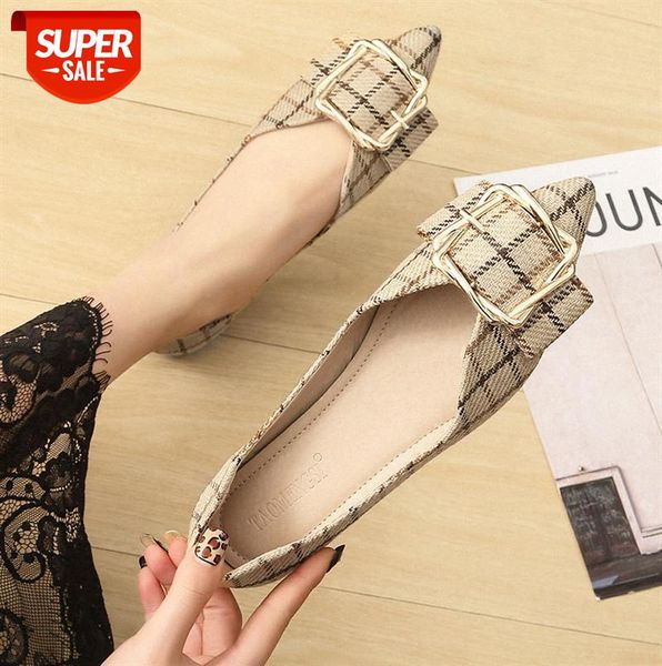pointed flat shoes women korean metal buckle plaid pumps women's scoop large size 43 #ng81
pointed flat shoes women korean metal buckle plaid pumps women's scoop large size 43 #ng81