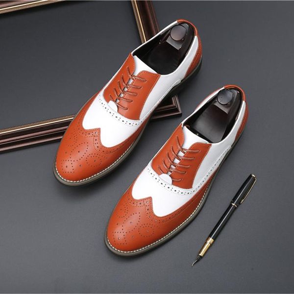 dress shoes yomior pointed toe fashion casual men mixed colors formal leather loafers business vintage wedding brogue, Black
dress shoes yomior pointed toe fashion casual men mixed colors formal leather loafers business vintage wedding brogue, Black
