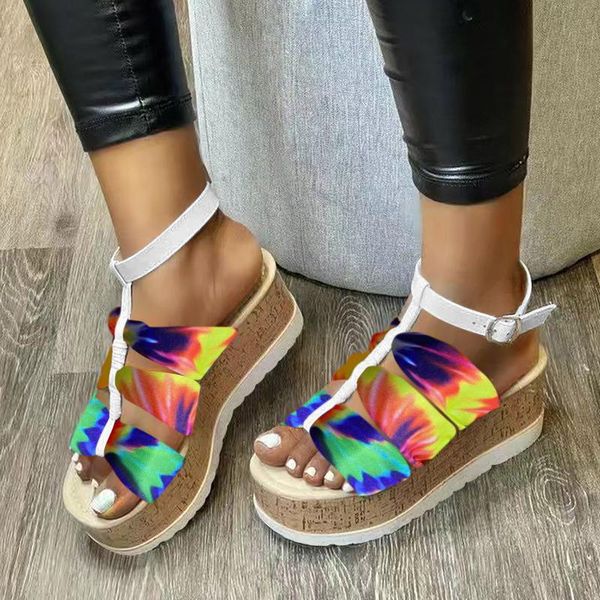 sandals summer womens wedge platform casual tie-dyed buckle strap slip on cross shoes plus size drop #40, Black
sandals summer womens wedge platform casual tie-dyed buckle strap slip on cross shoes plus size drop #40, Black