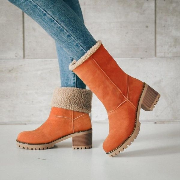 boots women mid-calf winter add velvet to keep warm shoes nice hoof heels snow slip-on large size botas mujer, Black
boots women mid-calf winter add velvet to keep warm shoes nice hoof heels snow slip-on large size botas mujer, Black