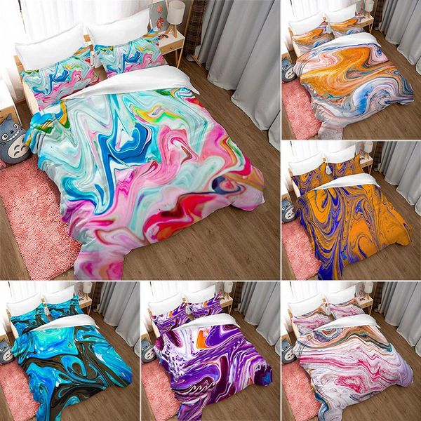luxury color fluid duvet cover with pillow bedding set single double twin full king marble bed for bedroom decor sets
luxury color fluid duvet cover with pillow bedding set single double twin full king marble bed for bedroom decor sets