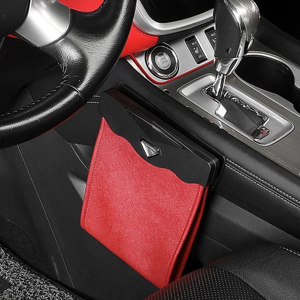 car organizer portable pu leather trash bag durable waterproof collapsible seat back hanging storage box with led light
car organizer portable pu leather trash bag durable waterproof collapsible seat back hanging storage box with led light